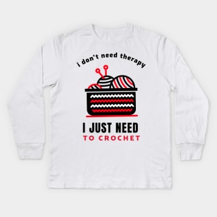 crocheting lover Kids Long Sleeve T-Shirt